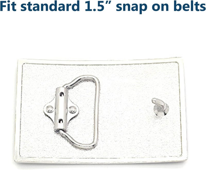 Seternaly Vintage Floral Rose Engraved Belt Buckle Western Cowboy Belt Buckles Fits 1.5 inch Belt for Men Women - Image 3